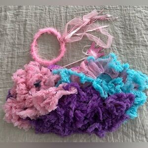 KIREI SUI Child’s Size Toddler Blue Purple Pink Tutu Fairy Costume